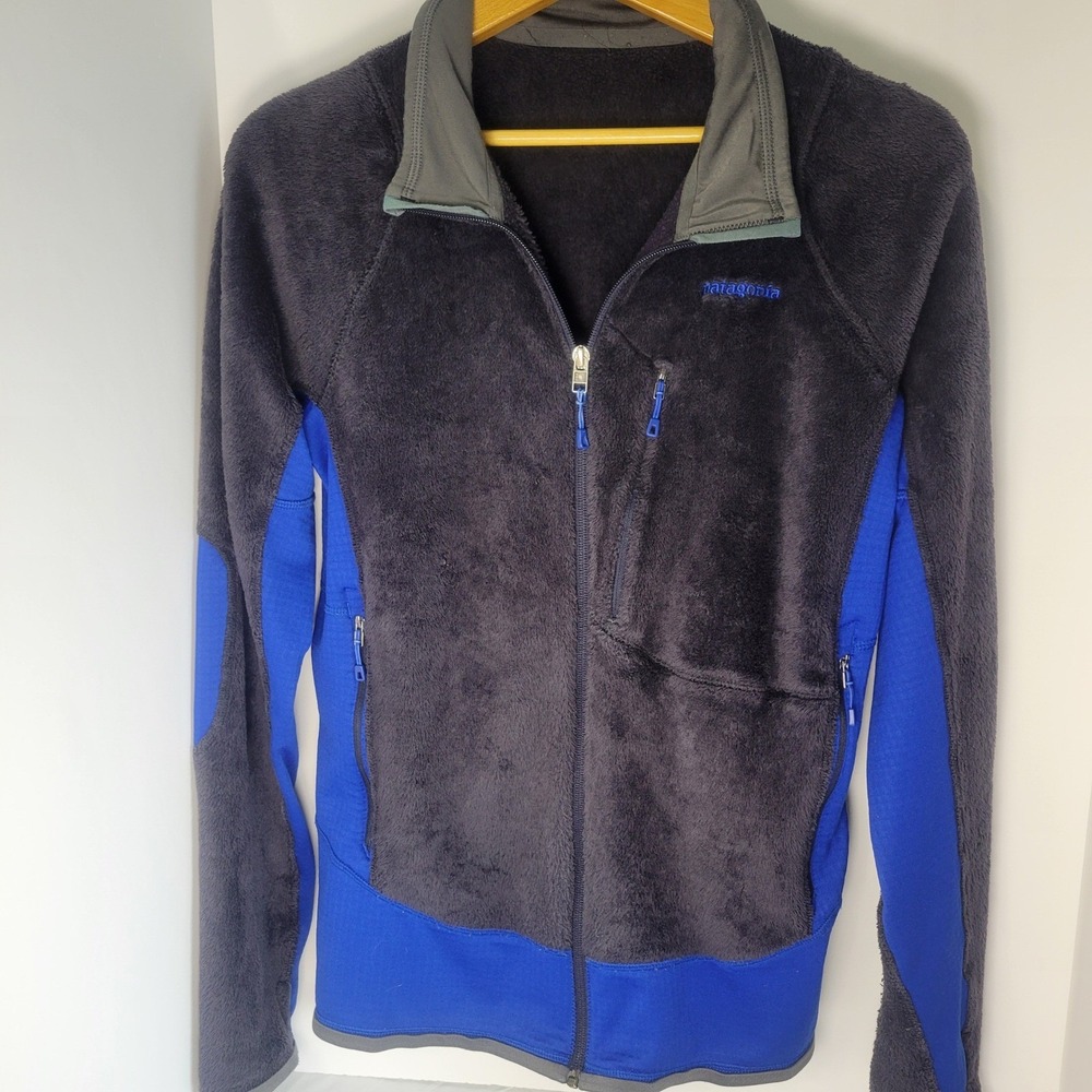 Patagonia R2 Regulator Polartec Thermal Pro Fleece Jacket Grey Blue Hybrid